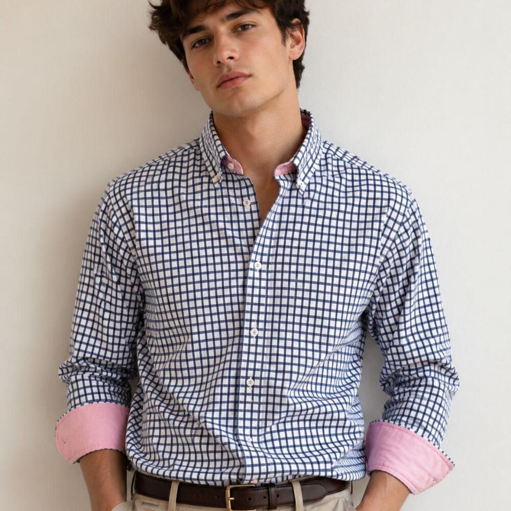 Alton lane custom navy check